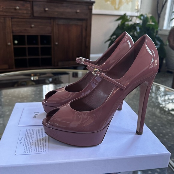 DIOR PEEP TOE NUDE - Picture 8 of 8